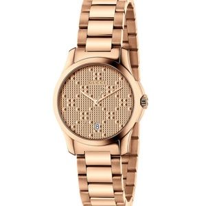 SOLD - Gucci Rose Gold Watch 27mm